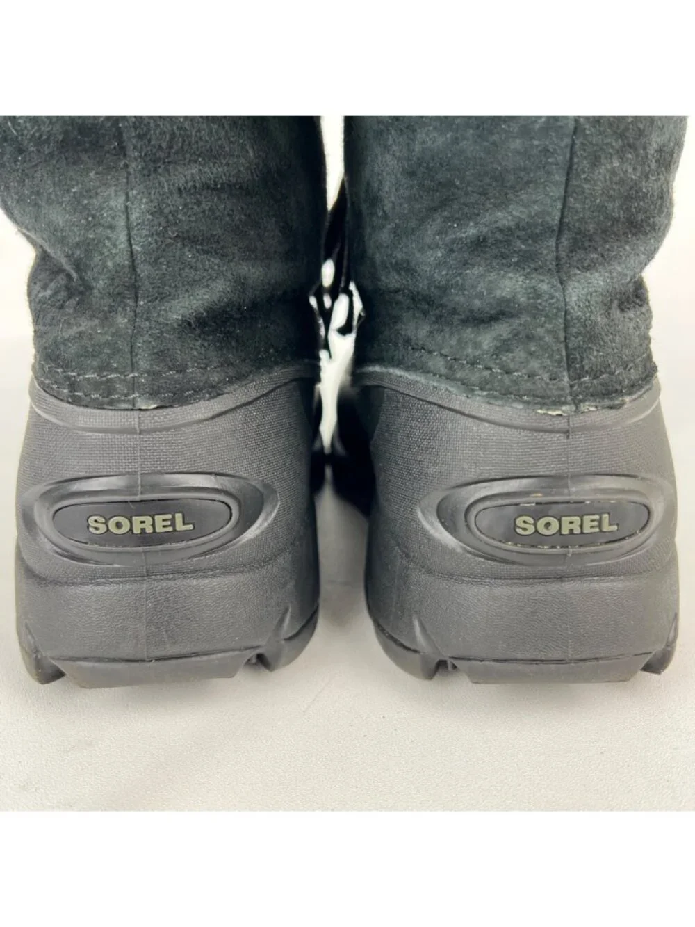 Sorel Womens Snow Angel Winter Ankle Boots Black Waterproof Suede size 7.5